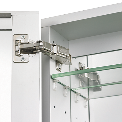 Afina I-SD2430-P Illume 24" W x 30" H Recessed LED Backlit Medicine Cabinet with Inside Outlets and Night Light - view 5