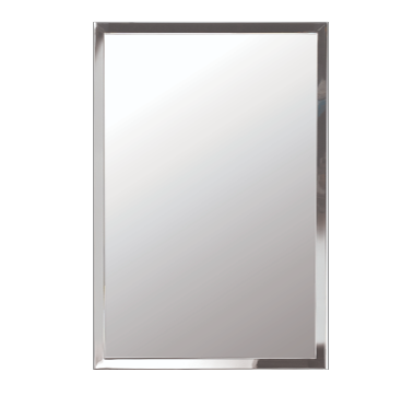 Afina US-1-3036 Urban Steel 30" W x 36" H 1" Stainless Steel Framed Wall Mirror - view 2
