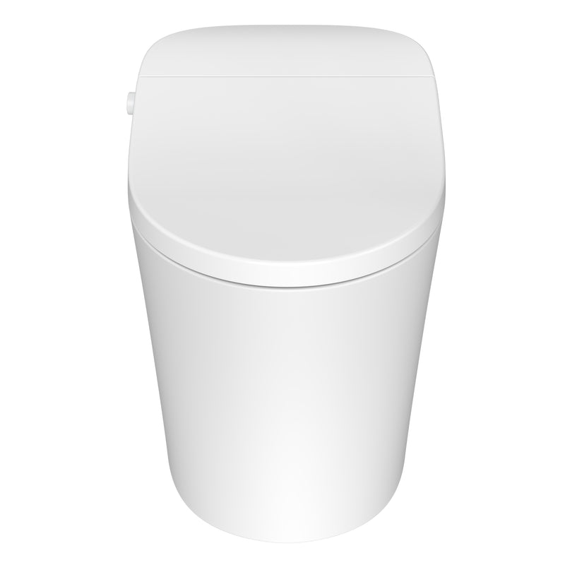 Anzzi TL-ST823WH Juno 26 in. Smart Toilet and Bidet Set with Heated Seat, Front & Rear Wash, Foot Sensor, and Remote Con