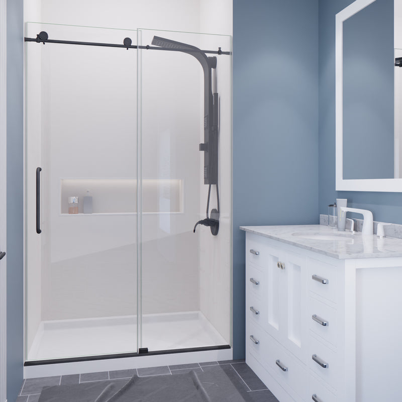Anzzi SD-AZ13-01GB Madam Series Frameless Sliding Shower Door