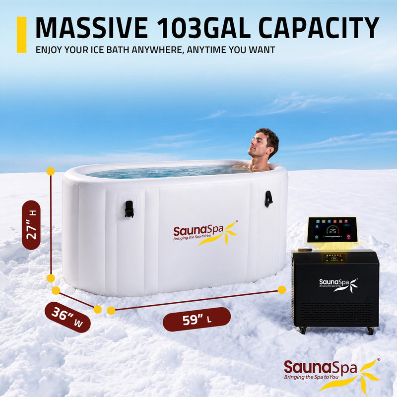 K-Plunge Kodiak 1-Person Inflatable Cold Plunge and Hot Tub