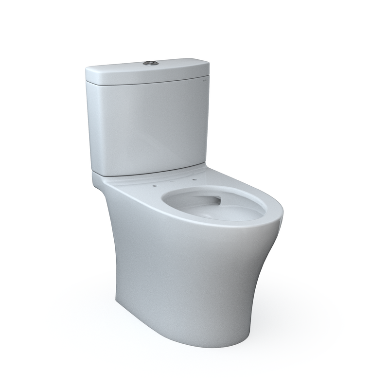 TOTO CST446CEMGN#01 Aquia IV Two-Piece Elongated Dual Flush 1.28 and 0.9 GPF Skirted Toilet with CEFIONTECT, Cotton White