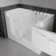 Meditub A3060WCARWH Collection 30 x 60 Whirlpool Jetted Bathtub with Right Drain in White with Powered Fast Drain