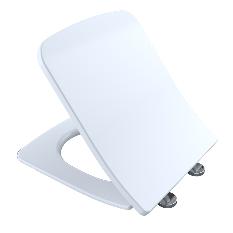TOTO SS249R#01 SoftClose Slim Square Seat and Lid for SP Wall-Hung Toilet, Cotton White - view 2