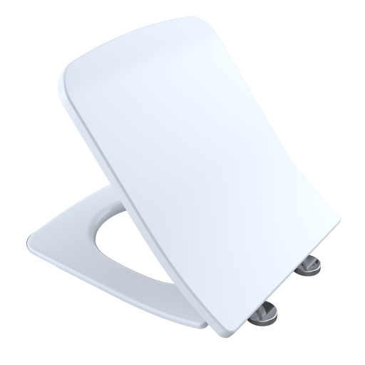 TOTO SS249R#01 SoftClose Slim Square Seat and Lid for SP Wall-Hung Toilet, Cotton White - view 2
