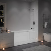 Meditub ABL3060RWA Collection 30 x 59 Right Side Drain Air Jetted Bathtub in White with Easy Step Wide Swing Door lifestyle