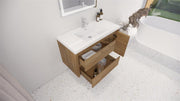 Moreno Bath JAD42L Jade 42" Floating Bathroom Vanity Set with Reinforced Acrylic Sink Top (Left Drawer) - view 7