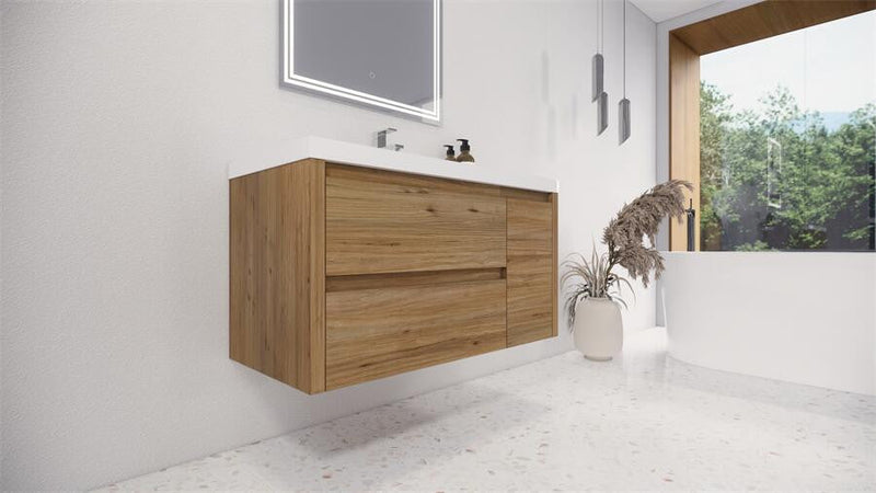 Moreno Bath JAD42L Jade 42" Floating Bathroom Vanity Set with Reinforced Acrylic Sink Top (Left Drawer) - view 4