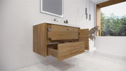 Moreno Bath JAD42L Jade 42" Floating Bathroom Vanity Set with Reinforced Acrylic Sink Top (Left Drawer) - view 5