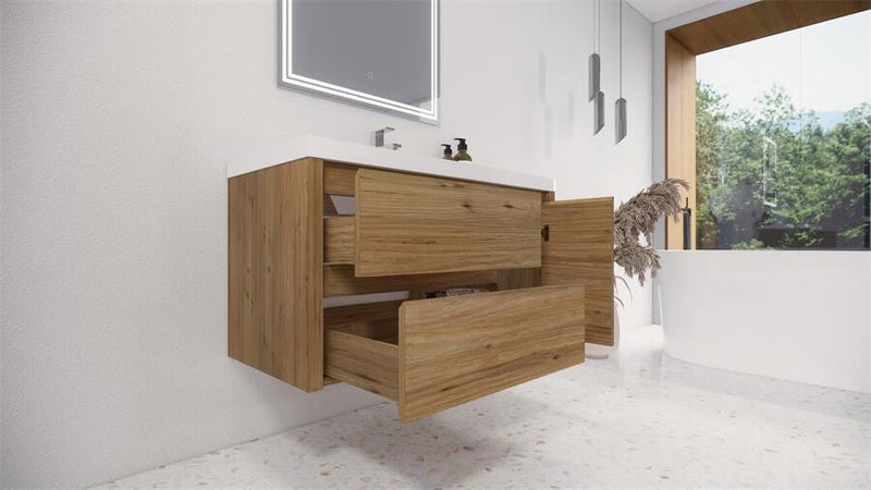 Moreno Bath JAD42L Jade 42" Floating Bathroom Vanity Set with Reinforced Acrylic Sink Top (Left Drawer) - view 5