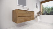 Moreno Bath JAD48L Jade 48" Floating Bathroom Vanity Set with Reinforced Acrylic Single Sink Top (Left Drawer) - view 2