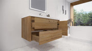 Moreno Bath JAD48L Jade 48" Floating Bathroom Vanity Set with Reinforced Acrylic Single Sink Top (Left Drawer) - view 7