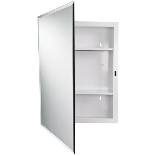 Jensen 456SM Surface Mount Medicine Cabinet, open door showing shelves