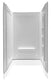 Anzzi Forum 3-Piece DIY Friendly Alcove Shower Surround in White, 48 in. x 36 in. x 74 in.