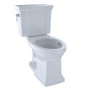 TOTO CST404CEFG#01 Promenade II Two-Piece Elongated 1.28 GPF Universal Height Toilet with CEFIONTECT, Cotton White