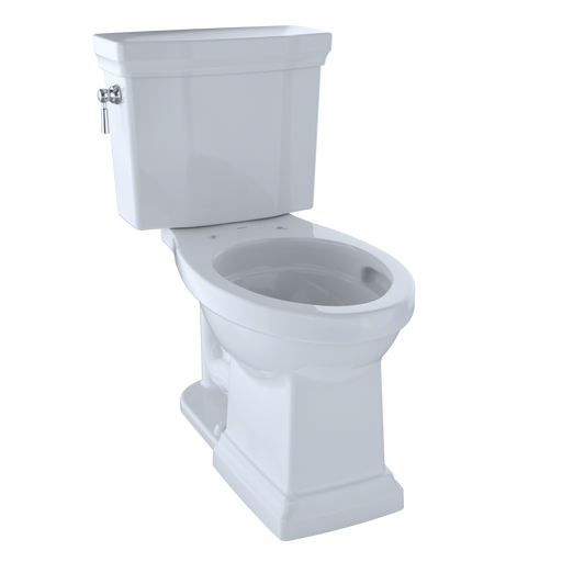 TOTO CST404CEFG#01 Promenade II Two-Piece Elongated 1.28 GPF Universal Height Toilet with CEFIONTECT, Cotton White
