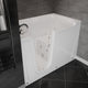 Meditub A3660LWD Collection 36 x 60 Left Side Drain Combination Jetted Bathtub in White with Powered Fast Drain