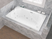 Atlantis Whirlpool 3660MDRX Mirage 36 x 60 Rectangular Air and Whirlpool Jetted Bathtub in White with Reversible Drain lifestyle