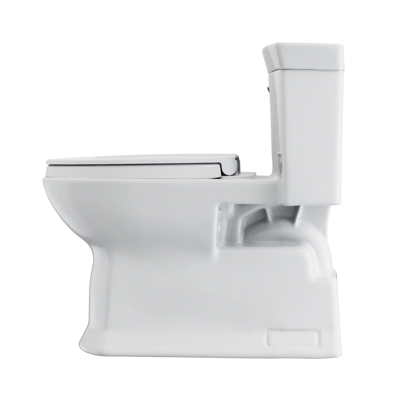 TOTO MS964124CEFG#01 Soirée One Piece Elongated 1.28 GPF Universal Height Skirted Toilet with CeFiONtect, Cotton White - view 6