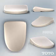 TOTO SW4726#12 WASHLET S7 Electronic Bidet Toilet Seat with EWATER+ Bowl and Wand Cleaning, Contemporary Lid, Elongated, Sedona Beige - view 7