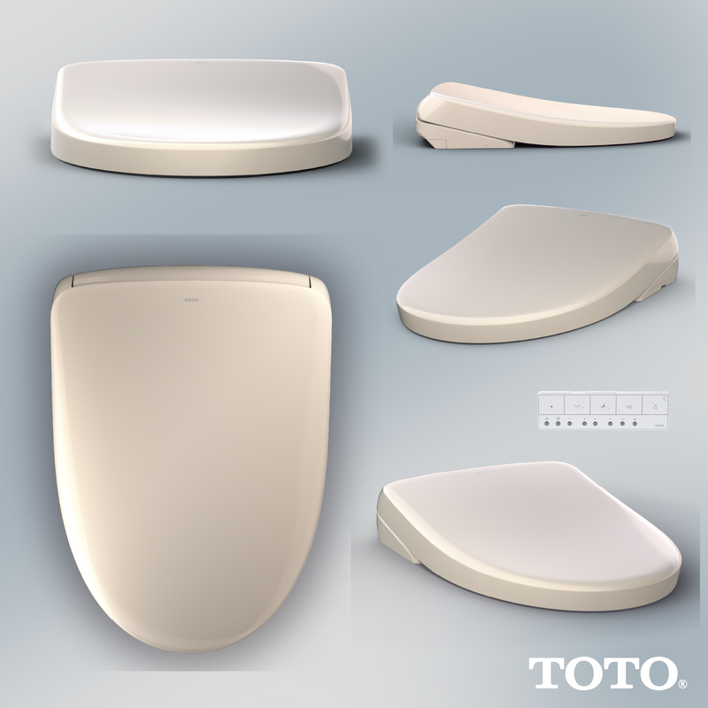 TOTO SW4736#12 WASHLET S7A Electronic Bidet Toilet Seat with EWATER+ Bowl and Wand Cleaning, Auto Open and Close Contemporary Lid, Elongated, Sedona Beige - view 7