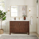 Vinnova 704248-AD-GW Shenzhen 48" Single Sink Bath Vanity in Aged Dark Brown Oak