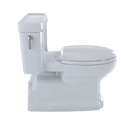 TOTO MS974224CEFG#01 Eco Guinevere Elongated 1.28 GPF Universal Height Skirted Toilet with CEFIONTECT and SoftClose Seat, Cotton White - view 8