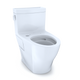 TOTO CST624CEFGAT40#01 Legato One-Piece Elongated 1.28 GPF WASHLET+ and Auto Flush Ready Toilet with CEFIONTECT, Cotton White