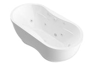 Atlantis Whirlpool 3471AW Embrace 34 x 71 Oval Freestanding Whirlpool Jetted Bathtub