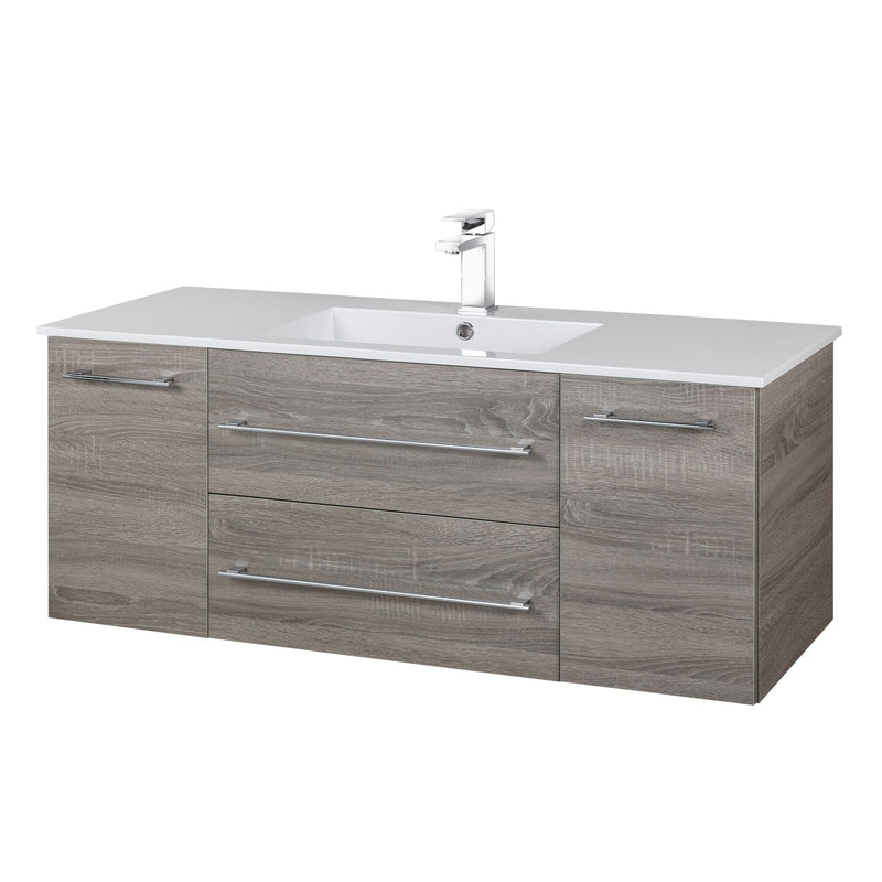 Cutler FV DORATO48 Kato 48" Single Sink Wall Mounted Cultured Marble Top Bathroom Vanity - Dorato