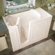 Meditub A2653LBH Walk-In 26 x 53 Left Drain Biscuit Whirlpool Jetted Walk-In Bathtub