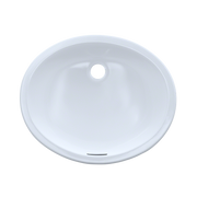 TOTO LT579G#01 Rendezvous Oval Undermount Bathroom Sink with CEFIONTECT, Cotton White - view 2