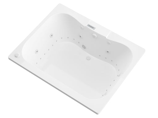 Atlantis Whirlpool 4860NDRX Neptune 48 x 60 Rectangular Air and Whirlpool Jetted Bathtub in White with Reversible Drain