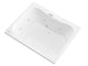 Atlantis Whirlpool 4860NDRX Neptune 48 x 60 Rectangular Air and Whirlpool Jetted Bathtub in White with Reversible Drain