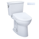 TOTO MW7864726CEFGA#01 Drake Transitional WASHLET+ Two-Piece Elongated 1.28 GPF Universal Height TORNADO FLUSH Toilet and S7 Bidet Seat with Auto Flush, Cotton White