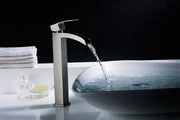 Anzzi L-AZ097MK Key Series 1-Handle Lever Mid-Arc Single Hole Brass Vessel Sink Faucet Brushed Nickel - view 11