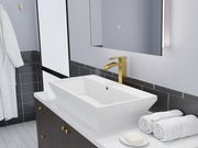 Anzzi L-AZ097MK Key Series 1-Handle Lever Mid-Arc Single Hole Brass Vessel Sink Faucet Brushed Gold - view 4