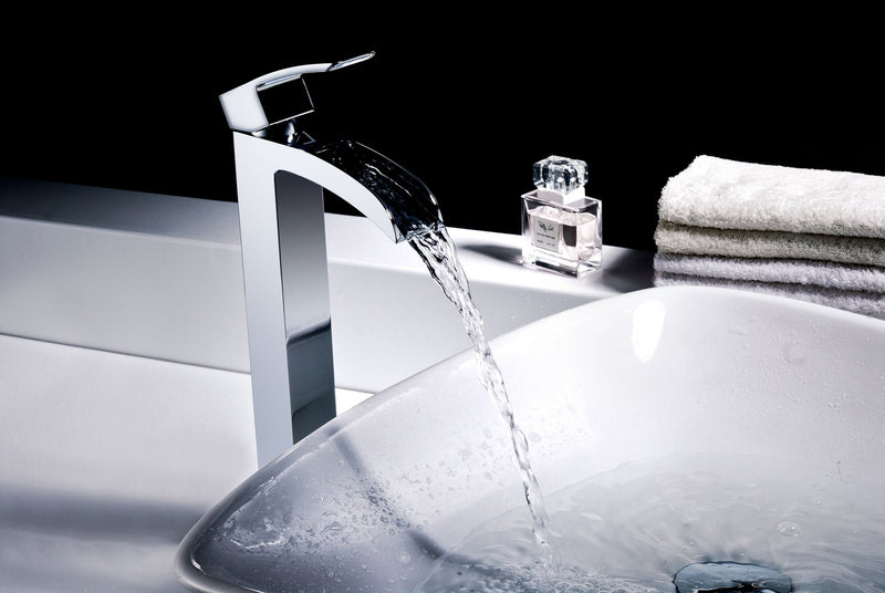 Anzzi L-AZ097MK Key Series 1-Handle Lever Mid-Arc Single Hole Brass Vessel Sink Faucet Polished Chrome - view 8