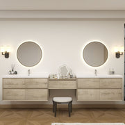 Moreno Bath SLIM17-48+30+48 Kingdee 126" Floating Vanity & Makeup Table Set (48+30+48) - view 4