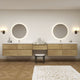 Moreno Bath SLIM17-60S+30+60S Kingdee 150" Floating Vanity & Makeup Table Set