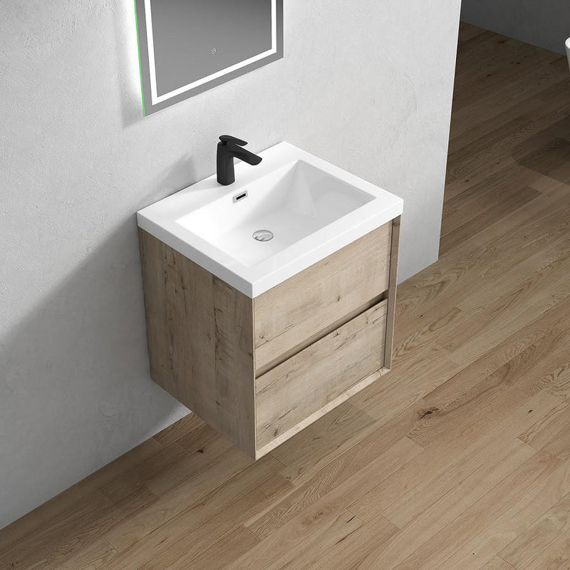 Moreno Bath SLIM24 Kingdee 24" Floating Bathroom Vanity With Acrylic Sink Top