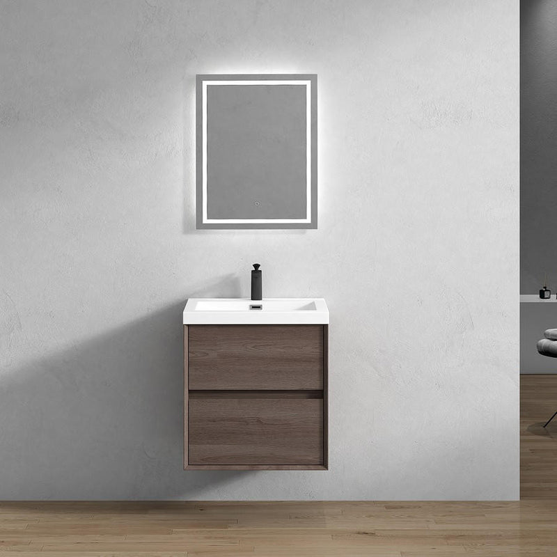 Moreno Bath SLIM24 Kingdee 24" Floating Bathroom Vanity With Acrylic Sink Top