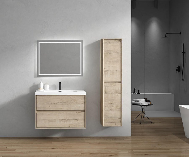 Moreno Bath SLIM 36 Kingdee 36" Floating Bathroom Vanity With Acrylic Sink Top