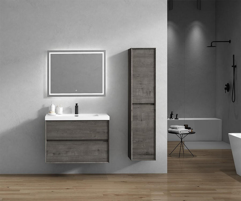 Moreno Bath SLIM 36 Kingdee 36" Floating Bathroom Vanity With Acrylic Sink Top