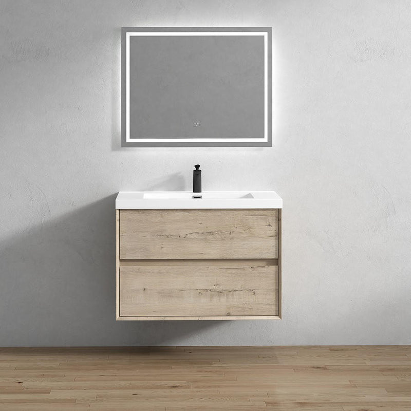 Moreno Bath SLIM 36 Kingdee 36" Floating Bathroom Vanity With Acrylic Sink Top