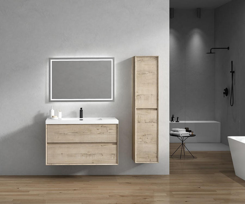 Moreno Bath SLIM 42 Kingdee 42" Floating Bathroom Vanity With Acrylic Sink Top