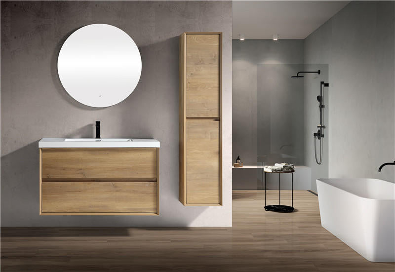 Moreno Bath SLIM 42 Kingdee 42" Floating Bathroom Vanity With Acrylic Sink Top