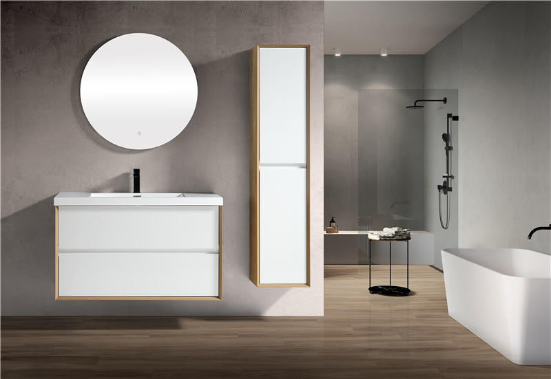 Moreno Bath SLIM 42 Kingdee 42" Floating Bathroom Vanity With Acrylic Sink Top