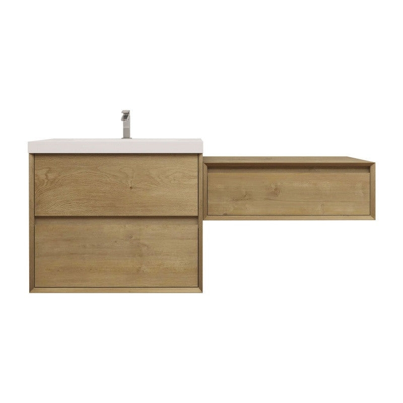 Moreno Bath SLIM17-24-24 Kingdee 48" Floating Vanity & Makeup Table Set (24+24)