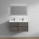 Moreno Bath SLIM48-DD Kingdee 48" Floating Double Bathroom Vanity with Acrylic Double Sink Top